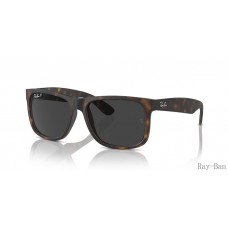 Ray Ban Justin Classic Havana And Dark Grey RB4165F Sunglasses
