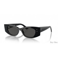 Ray Ban Kat Bio-based Black And Dark Grey RB4427 Sunglasses