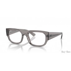 Ray Ban Kristin Optics Bio-based Transparent Grey Frame RB7218 Eyeglasses
