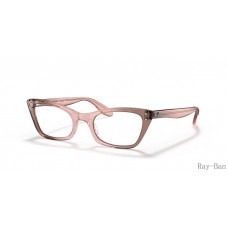 Ray Ban Lady Burbank Optics Transparent Pink Frame RB5499 Eyeglasses