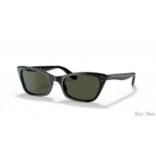 Ray Ban Lady Burbank Black And Green RB2299 Sunglasses
