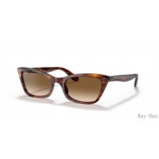 Ray Ban Lady Burbank Striped Havana And Brown RB2299 Sunglasses