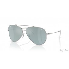 Ray Ban Lenny Kravitz X Aviator Reverse Silver And Silver RBR0101S Sunglasses