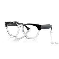Ray Ban Mega Hawkeye Optics Black On Transparent Frame RB0298V Eyeglasses