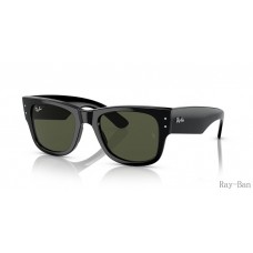 Ray Ban Mega Wayfarer Black And Green RB0840S Sunglasses