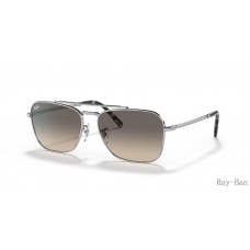 Ray Ban New Caravan Silver And Grey RB3636 Sunglasses