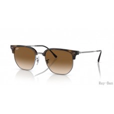 Ray Ban New Clubmaster Havana And Brown RB4416F Sunglasses