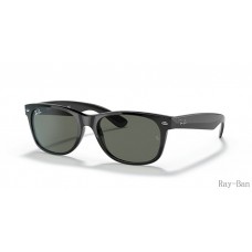 Ray Ban New Wayfarer Classic Black And Green RB2132F Sunglasses