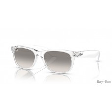 Ray Ban New Wayfarer Classic Transparent And Clear Grey RB2132 Sunglasses