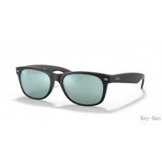Ray Ban New Wayfarer Flash Black And Silver RB2132 Sunglasses