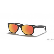 Ray Ban New Wayfarer Kids Black And Red RB9052S Sunglasses
