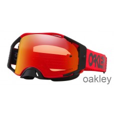 Oakley Airbrake MX Goggles in Moto Red with Prizm MX Torch Iridium OO7046 D6-00