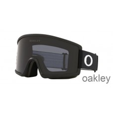Oakley Target Line L Snow Goggles in Matte Black with Dark Grey OO7120-01