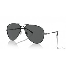 Ray Ban Old Aviator Black And Dark Grey RB3825 Sunglasses