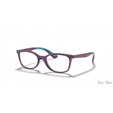 Ray Ban Optics Kids Transparent Violet Frame RY1586 Eyeglasses