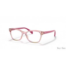 Ray Ban Optics Kids Striped Fuxia Frame RY1591 Eyeglasses