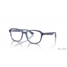 Ray Ban Optics Kids Top Blue/Violet/Light Blue Frame RY1627 Eyeglasses