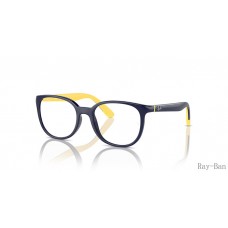 Ray Ban Optics Kids Bio-based Dark Blue On Yellow Frame RY1631 Eyeglasses