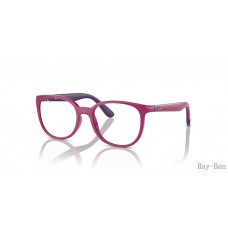 Ray Ban Optics Kids Bio-based Fuchsia On Violet Frame RY1631 Eyeglasses