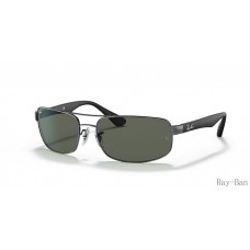 Ray Ban Gunmetal And Green RB3445 Sunglasses