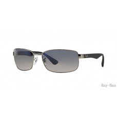 Ray Ban Gunmetal And Blue RB3478 Sunglasses