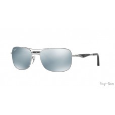 Ray Ban Gunmetal And Silver RB3515 Sunglasses