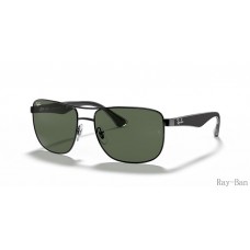 Ray Ban Black And Green RB3533 Sunglasses
