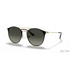 Ray Ban Black On Gold And Grey RB3546 Sunglasses