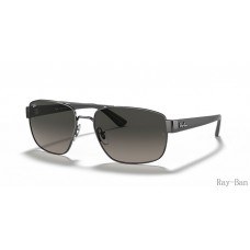 Ray Ban Gunmetal And Grey RB3663 Sunglasses