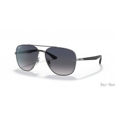 Ray Ban Gunmetal And Blue RB3683 Sunglasses
