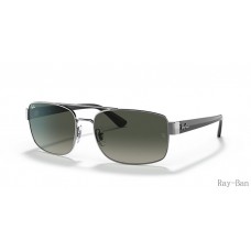 Ray Ban Gunmetal And Grey RB3687 Sunglasses