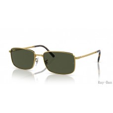 Ray Ban Gold And Green RB3717 Sunglasses