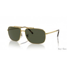 Ray Ban Gold And Green RB3796 Sunglasses