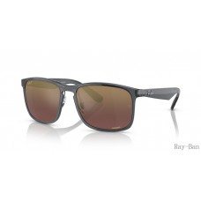 Ray Ban Chromance Grey And Purple RB4264 Sunglasses