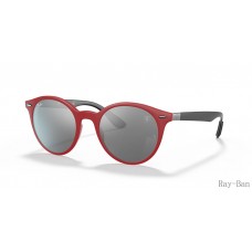 Ray Ban Scuderia Ferrari Collection Red And Grey RB4296M Sunglasses