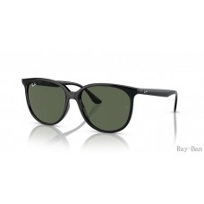 Ray Ban Black And Dark Green RB4378F Sunglasses