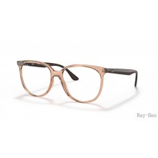 Ray Ban Optics Transparent Brown Frame RB4378V Eyeglasses