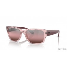 Ray Ban Transparent Pink And Red RB4388 Sunglasses