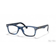 Ray Ban Optics Striped Blue Frame RB5228 Eyeglasses