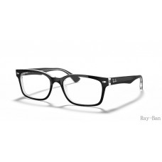 Ray Ban Optics Black On Transparent Frame RB5286 Eyeglasses