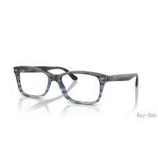 Ray Ban Optics Striped Grey/Blue Frame RB5428 Eyeglasses