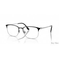 Ray Ban Optics Black On Silver Frame RB6494 Eyeglasses