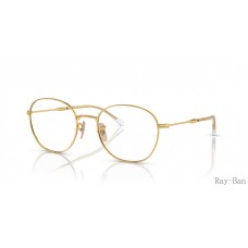 Ray Ban Optics Gold Frame RB6509 Eyeglasses