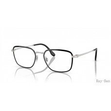 Ray Ban Optics Black On Silver Frame RB6511 Eyeglasses