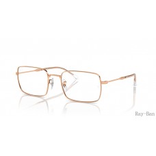 Ray Ban Optics Rose Gold Frame RB6520 Eyeglasses