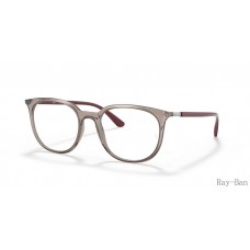 Ray Ban Optics Transparent Grey Frame RB7190 Eyeglasses