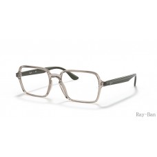 Ray Ban Optics Transparent Beige Frame RB7198 Eyeglasses