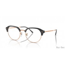 Ray Ban Optics Dark Grey On Rose Gold Frame RB7229 Eyeglasses