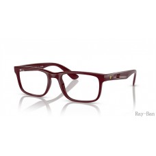Ray Ban Optics Scuderia Ferrari Collection Dark Red Frame RB7232M Eyeglasses