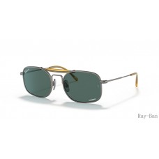 Ray Ban Titanium Grey And Light Blue RB8062 Sunglasses